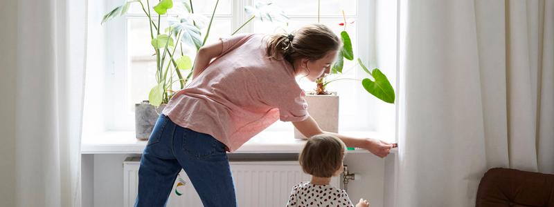 Bo kvar vid ett längre värmeavbrott