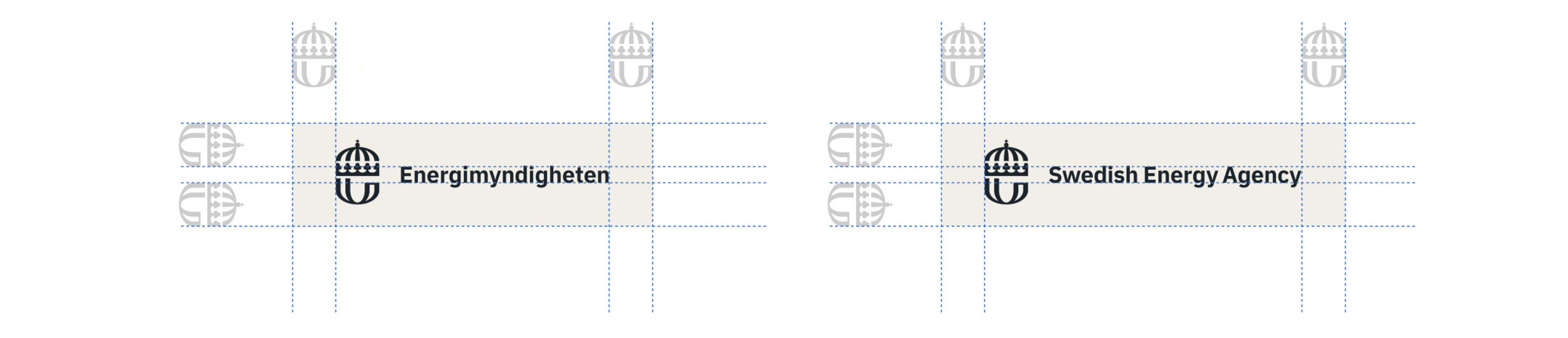 The image shows the clear space standard.