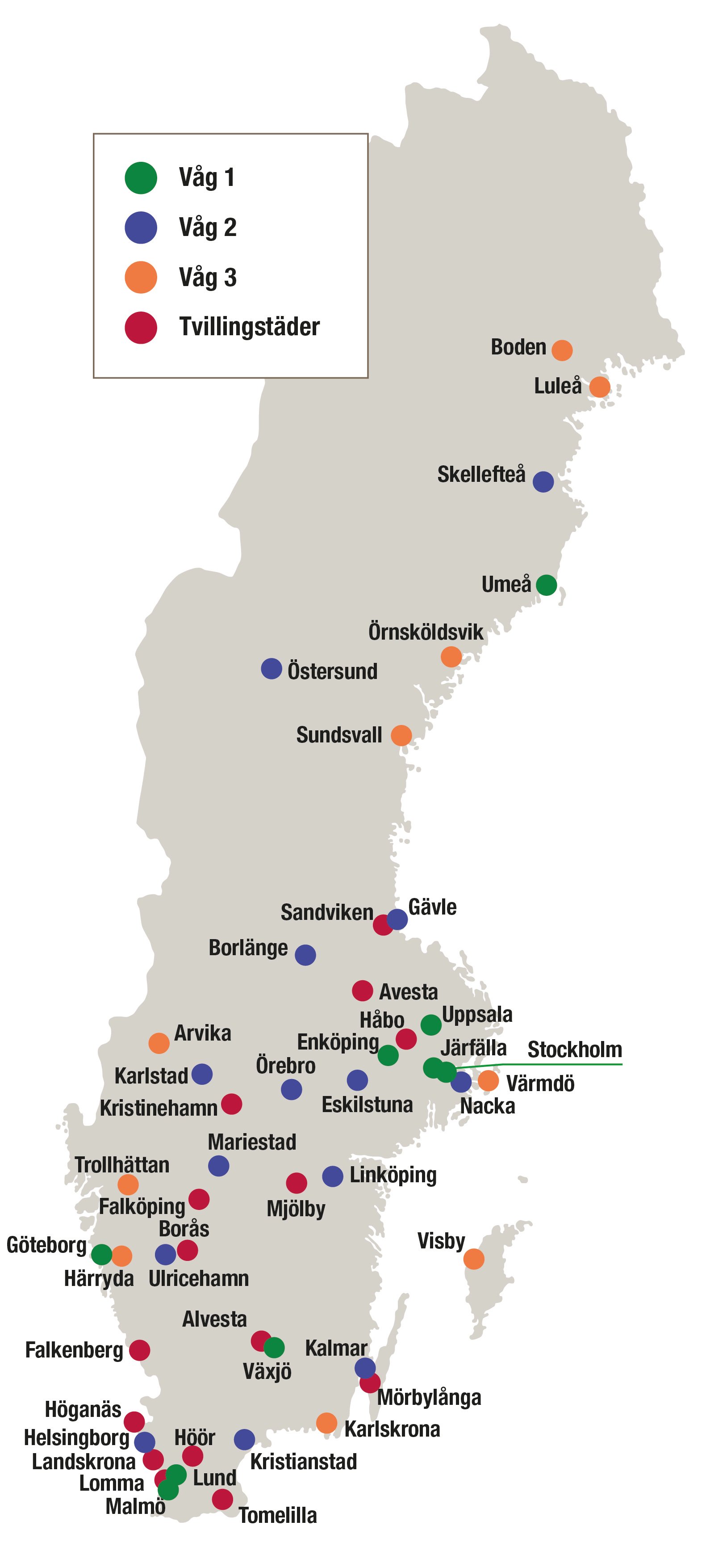 Karta för webb med förklaring